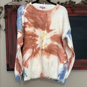 Cozy Tie-Dye Crew Neck Sweater
